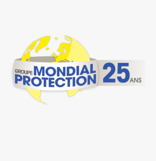 logo mondial protection 25 ans